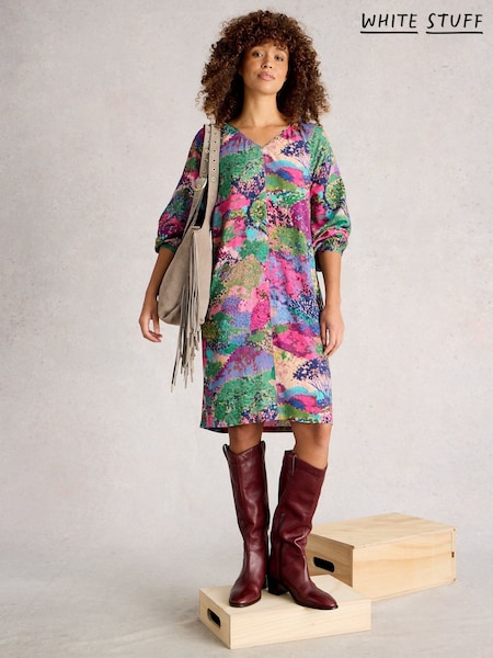 White Stuff Pink Cerys Cocoon Dress (V04455) | €112