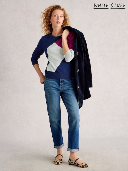 White Stuff Katie Abstract Jumper (V04472) | R$ 545
