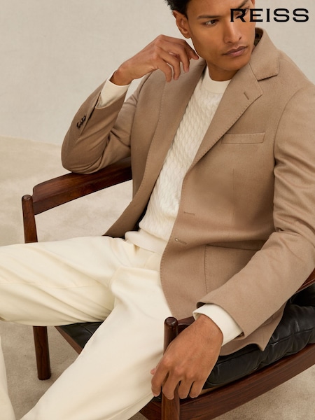 Atelier Camel Pensa Atelier Cashmere Single-Breasted Blazer Tailored-Fit (V04976) | €1,063