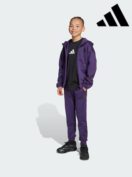 adidas Purple Z.N.E. Full-Zip Hooded Track Jacket (V06006) | €73