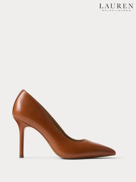 Lauren Ralph Lauren Brown Lindella II Leather Pumps (V06020) | €230