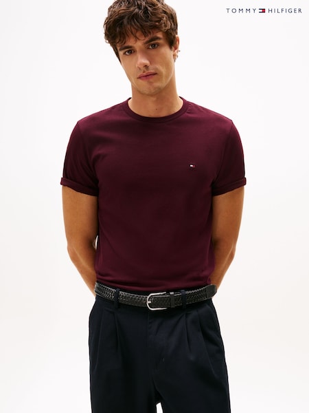 Tommy Hilfiger Red Flag Embroidery Crew Neck T-Shirt (V06105) | €57