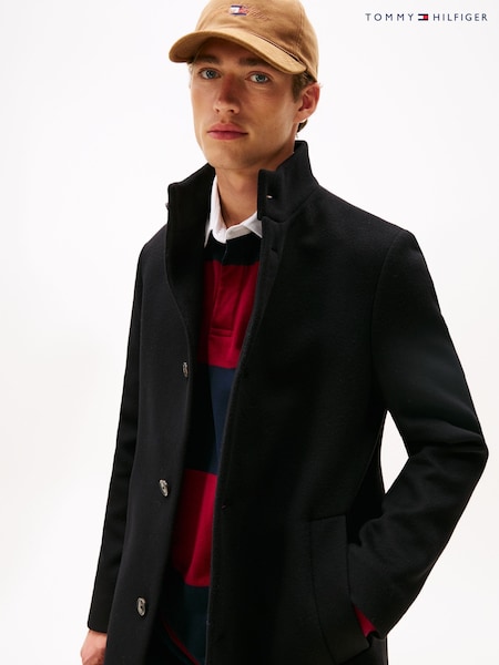 Tommy Hilfiger Smart Casual Wool Blend Coat (V06129) | R$ 3.555