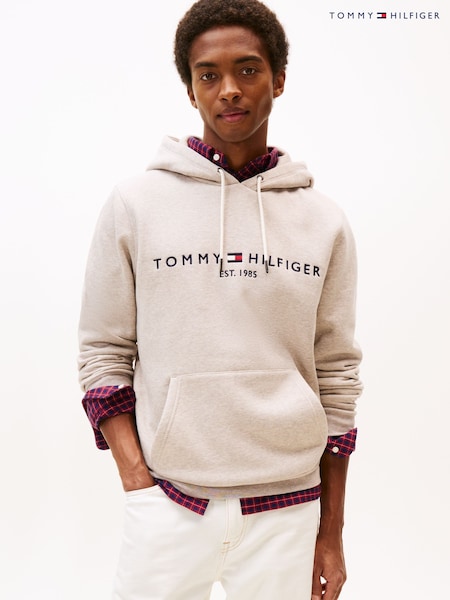 Tommy Hilfiger Heathered Pebble Fleece Drawstring Hoodie (V06145) | €156