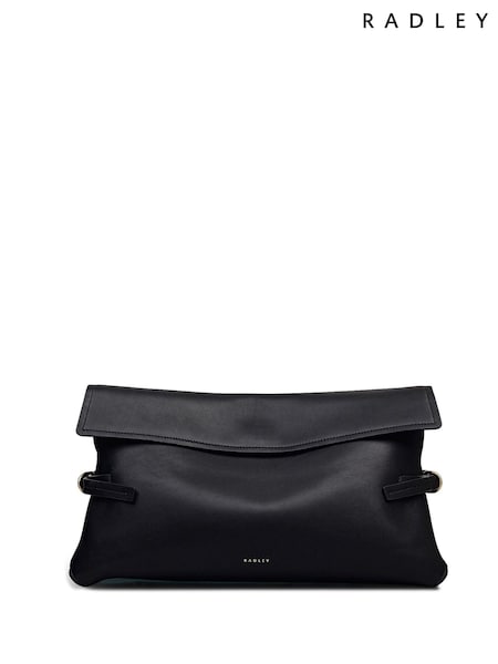 Radley Fleet Street Large Flapover Black Clutch (V06321) | €330