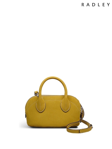 Radley Yellow The Muriel - Suede Micro Ziptop Grab Bag (V06336) | €203