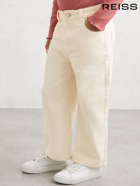 Reiss Ecru Sky Wide-Leg Jeans (V06394) | OMR40