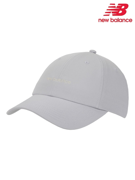 New Balance Grey Womens 6 Panel Linear Logo Hat (V06428) | AED116