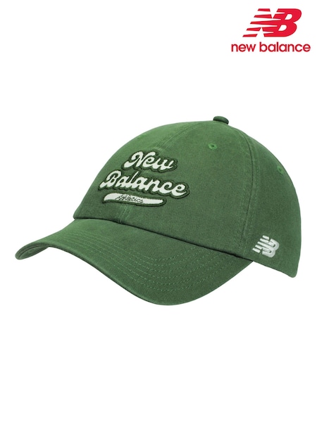 New Balance Green Athletics 6 Panel Athletics Legacy Hat (V06432) | 124 QAR