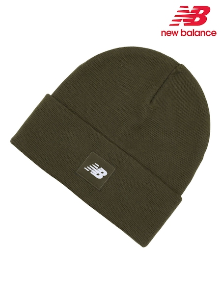 New Balance Brown Flying NB Knit Cuffed Beanie (V06443) | kr346