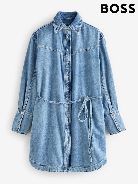 BOSS Denim Button Through Shirt Dress (V06490) | ‏1,334 د.إ.‏