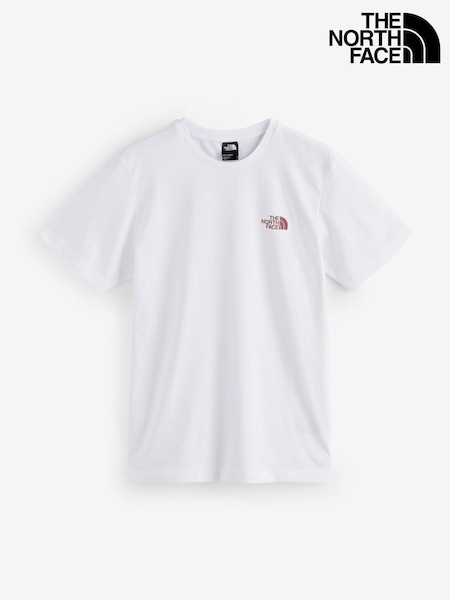 The North Face White Simple Dome T-Shirt (V06671) | 119 QAR