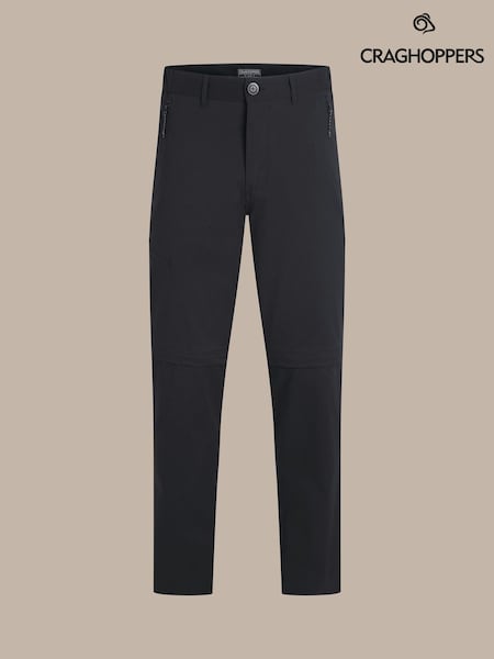 Craghoppers Kiwi Pro III Convertible Black Trousers (V06797) | 86 €