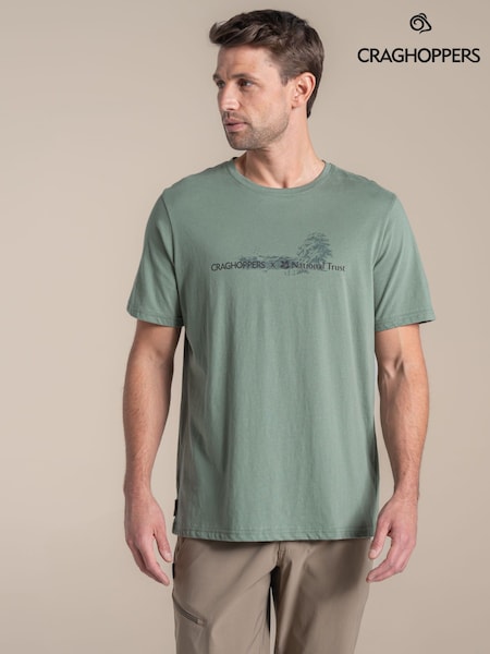 Craghoppers Green National Trust Sabden Short Sleeve T-Shirt (V06811) | R$ 150