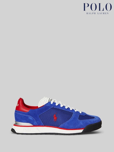 Polo Ralph Lauren Blue Varick Suede Nylon Sporty Trainers (V06959) | €184