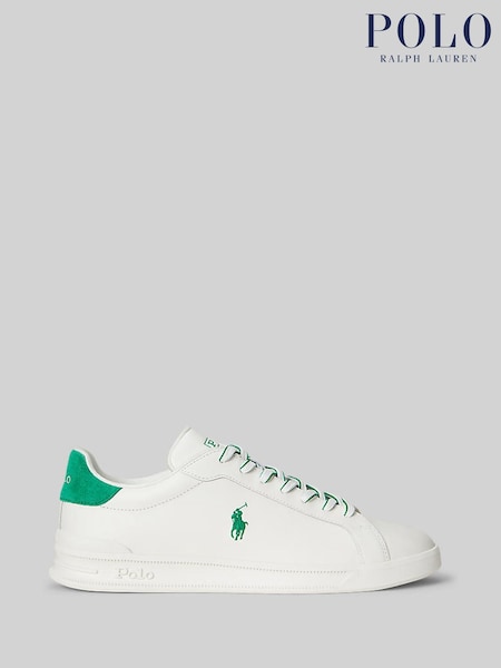Polo Ralph Lauren White Heritage Court II Leather Trainers (V06960) | €154