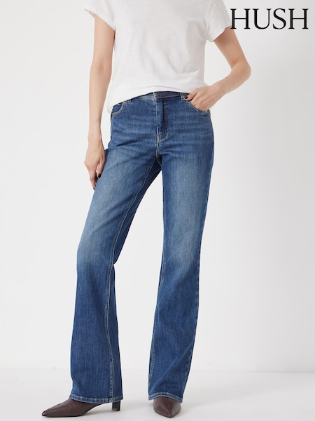 Hush Blue Eliana Mid Rise Bootcut Jeans (V08169) | €141