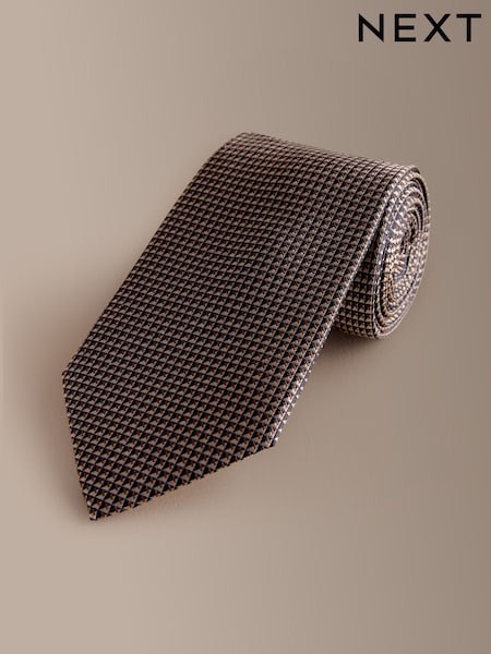 Braun - Signature Silk Geometric Tie (V08245) | 43 €