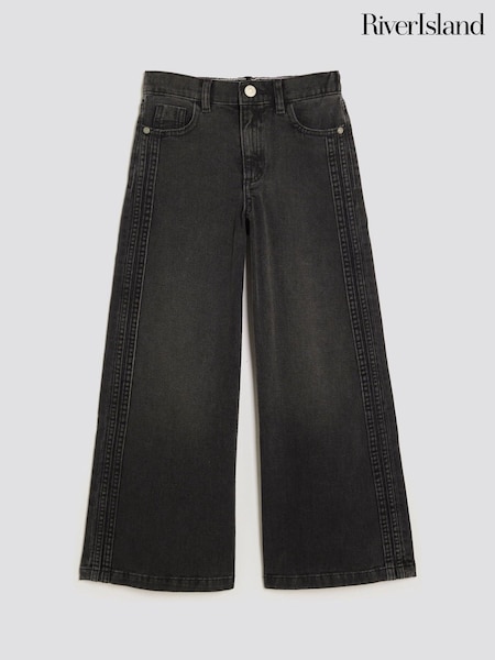 River Island Black Wide Leg Jeans (V08263) | €34