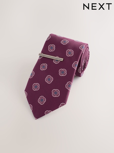 Red Pattern Tie (V08712) | SGD 28