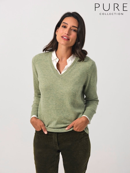 Pure Cashmere V-Neck Jumper (V08772) | €185
