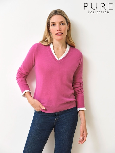 Pure Cashmere V-Neck Jumper (V08780) | €185