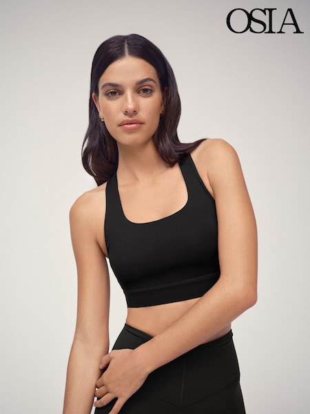 OSIA Black Cross Back Bra Top (V08860) | OMR17