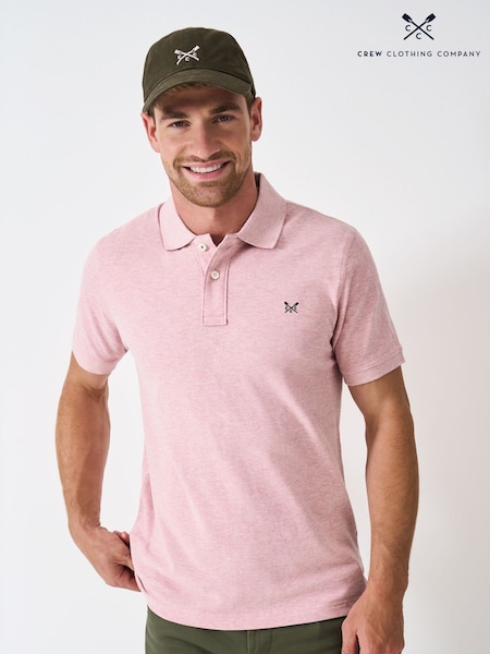 Crew Clothing Company Pink Classic Pique Polo Shirt (V08874) | €57