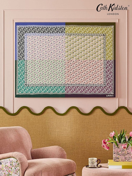 Cath Kidston Multi Tiny Town Scarf Print Wall Art (V08880) | €113