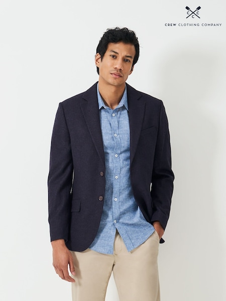 Crew Clothing Wool-Blend Tweed Blazer (V08892) | ‏1,101 د.إ.‏