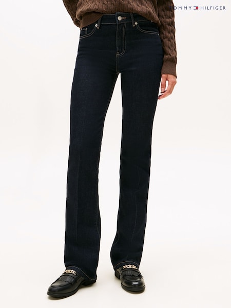 Tommy Hilfiger Black Mid Rise Bootcut Jeans (V08925) | €119