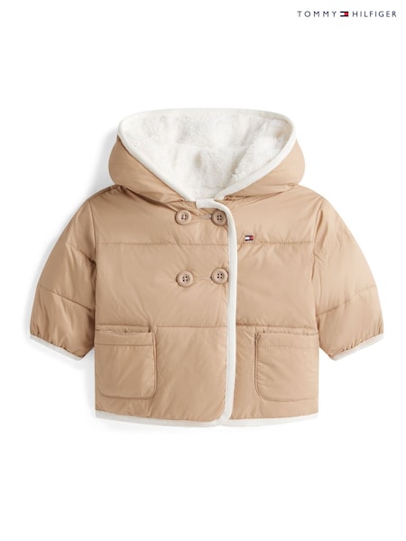 Marrón - Tommy Hilfiger Reversible Teddy Fleece Jacket (V09321) | 127 €