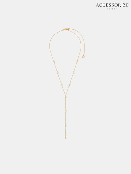 Accessorize 14ct Plated Diamanté Necklace (V09436) | 31 €