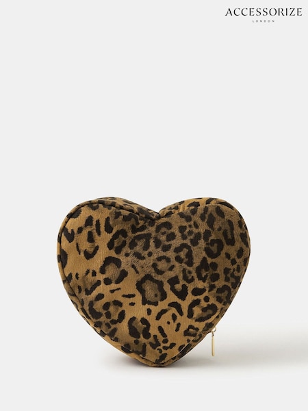 Accessorize Animal Corduroy Heart Make Up Bag (V09467) | €27