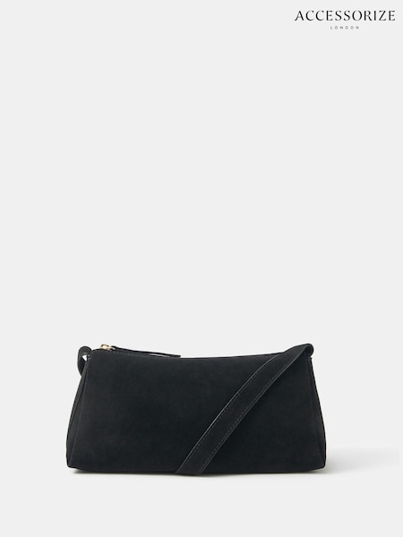 Accessorize Black Suede Cross-Body Bag (V09473) | €60