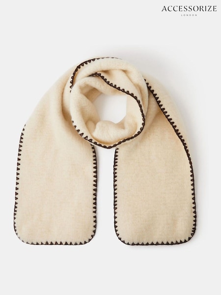 Accessorize Natural Super Soft Blanket Stitch Scarf (V09491) | R$ 255
