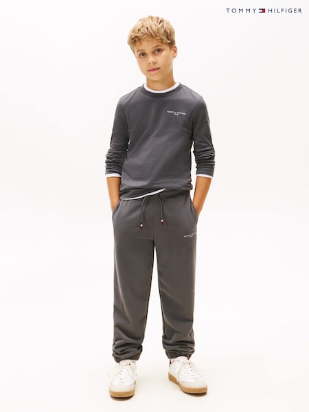 Tommy Hilfiger Black Regular Fit Long Sleeve T-Shirt (V09560) | 109 QAR - 129 QAR