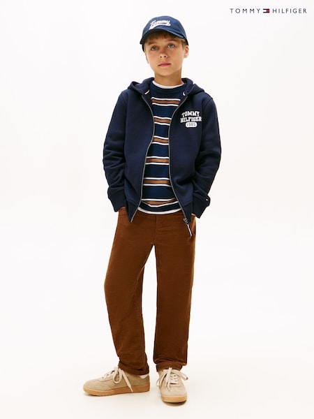 Tommy Hilfiger Brown Skater Fit Corduroy Trousers (V09571) | €69 - €82.50