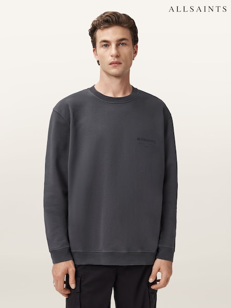 AllSaints Blue Future Crew Sweatshirt (V09626) | 539 QAR