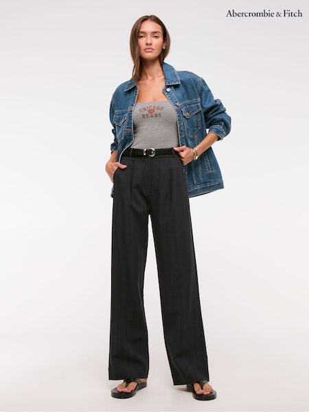 Abercrombie & Fitch Ultra Alto Rise Sloane Structured Trousers (V09710) | 92 €