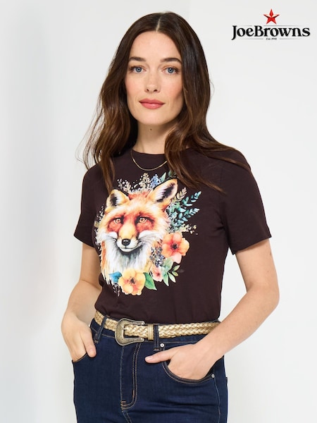 Joe Browns Black Fox Graphic T-Shirt (V09762) | €35