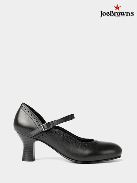 Joe Browns Embossed Detail Leather Mary Janes Shoes (V09767) | ‏379 د.إ.‏