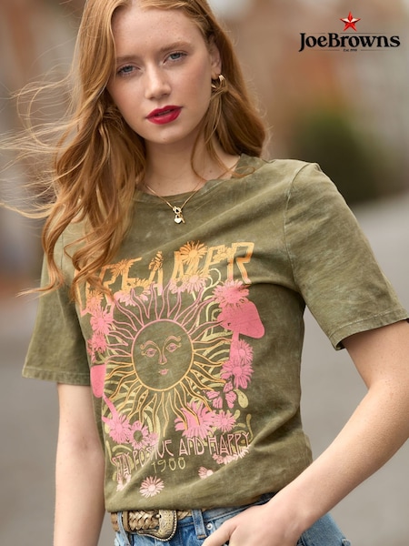 Joe Browns Green Butterfly T-Shirt (V09773) | €40