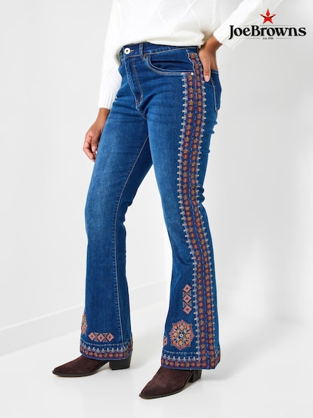 Joe Browns Blue Boho Flared Jeans (V09792) | AED396