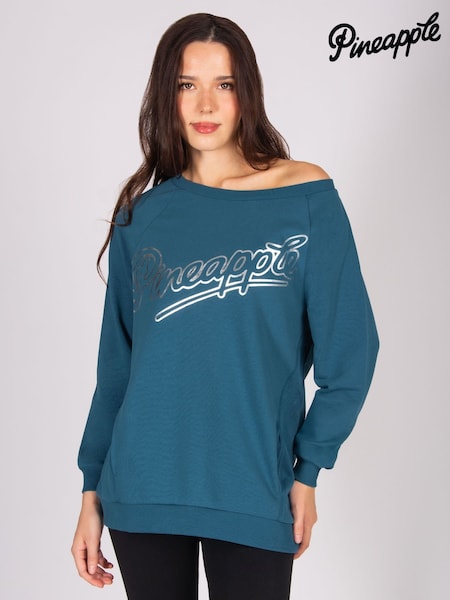 Pineapple Blue Oversized Monster Sweatshirt (V09887) | €43