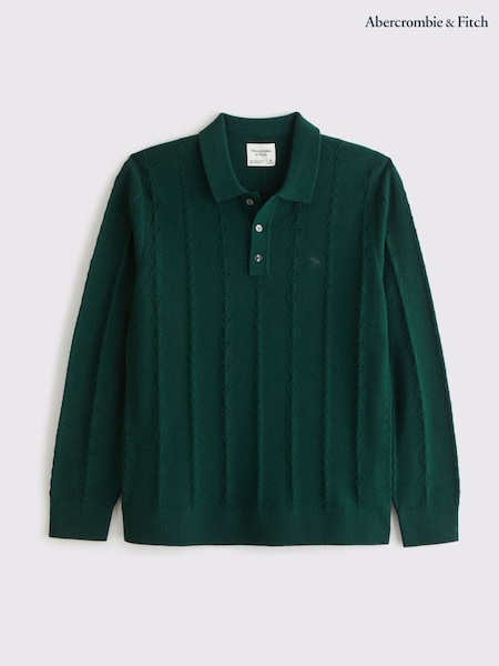 Abercrombie & Fitch Green Sleeve Polo Shirt (V09983) | €92