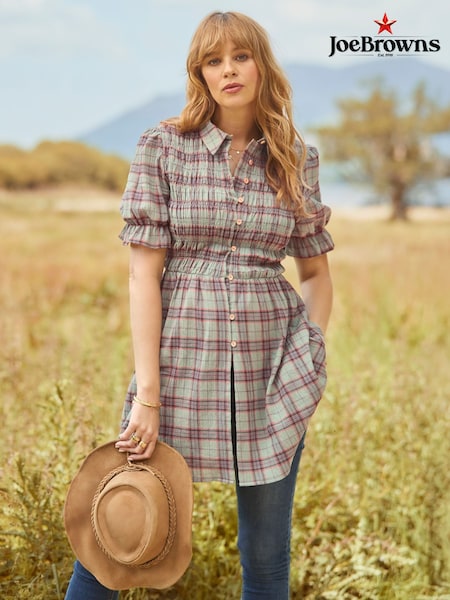 Joe Browns Shirred Check Tunic (V10058) | R$ 545