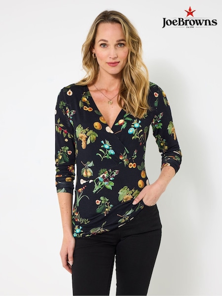 Joe Browns Black Mushroom Print Top (V10064) | €60
