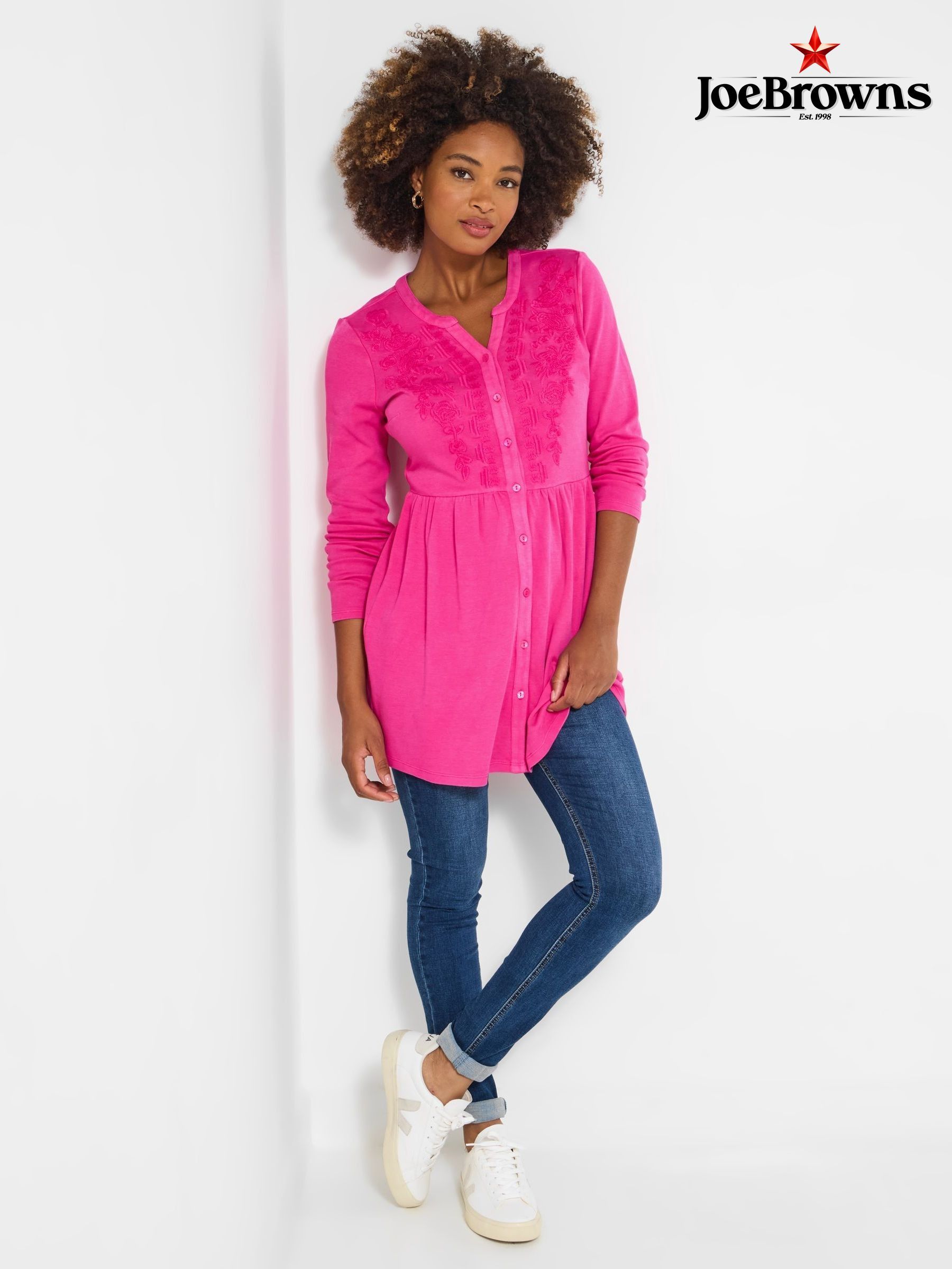 Buy Women's Tops Blue Embroidery Online | Next USA