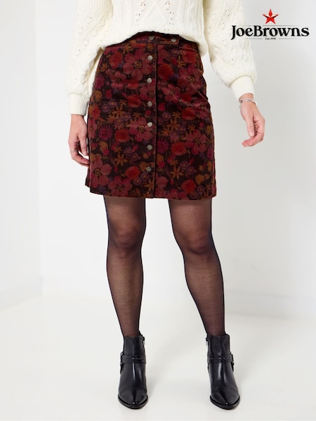 Joe Browns Red Printed Cord Mini Skirt (V10088) | €71